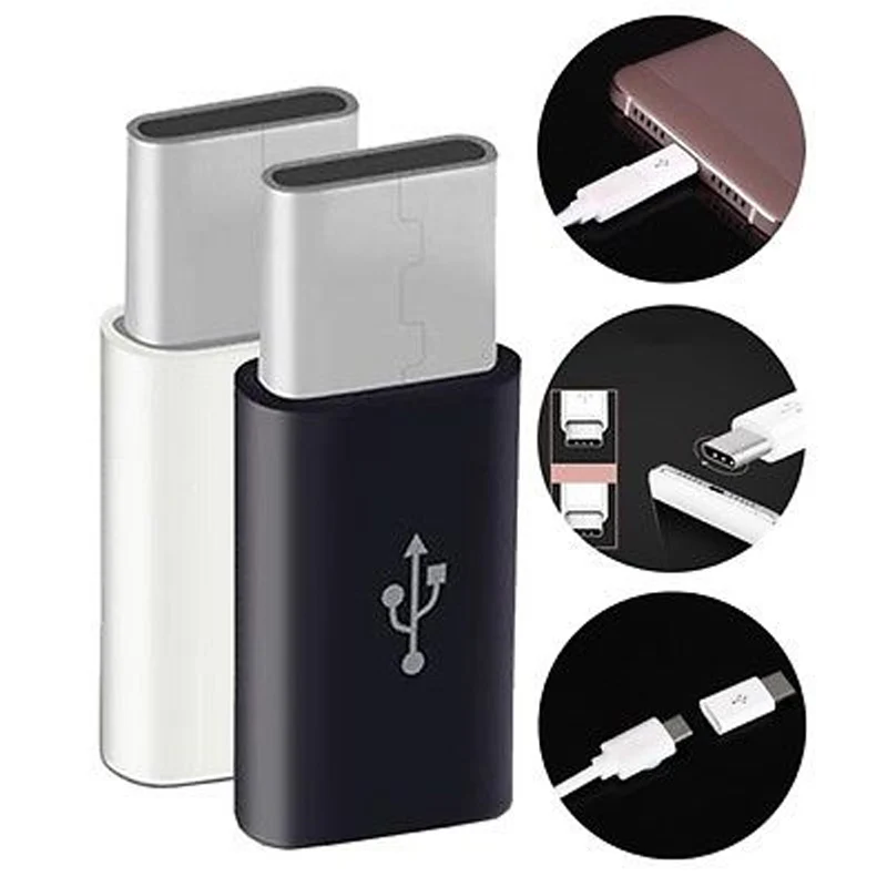 

Techvilla USB 3.1 Type-C Male to Micro USB Female OTG Converter Adapter for Smart Mobile Phone Plug & Play Universal Portable