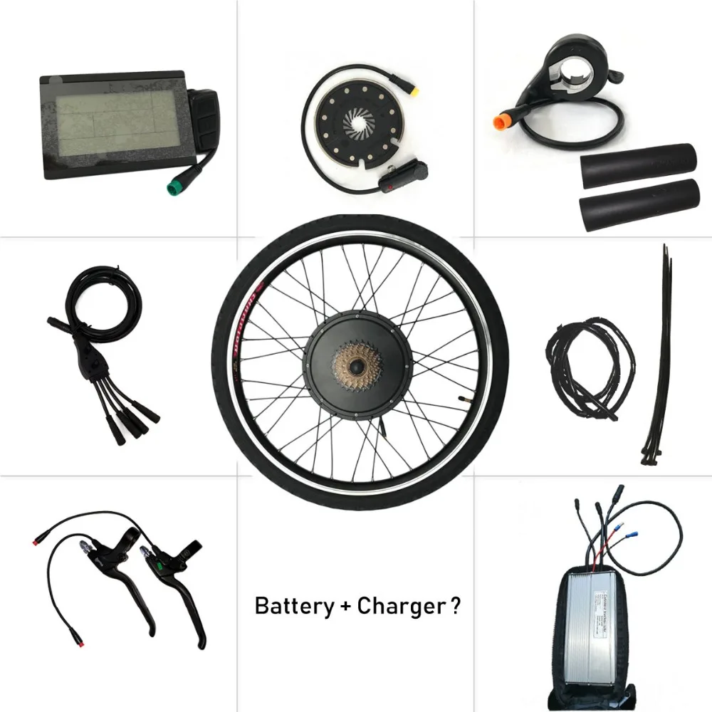 Top 48V 1000W Motor  Waterproof Electric Bike Conversion Kit DDKit 1