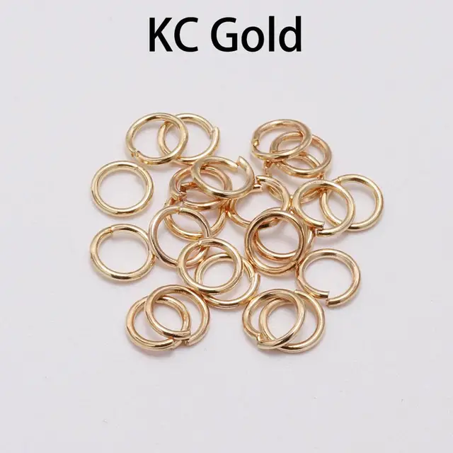 1 Boîte de proches mais unsoldered Brass Jump Anneaux Mixed Color 4 mm 8 mm Jewelry Findings