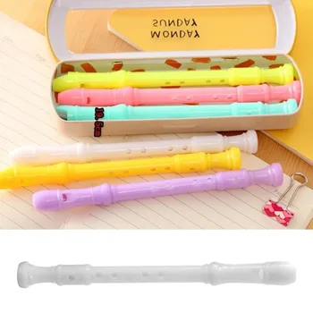 

0.5MM Unique Lovely Clarinet Gel Pens Kawaii Student Stationery Pen Office Supplies School Writing Signature Plastic Pens