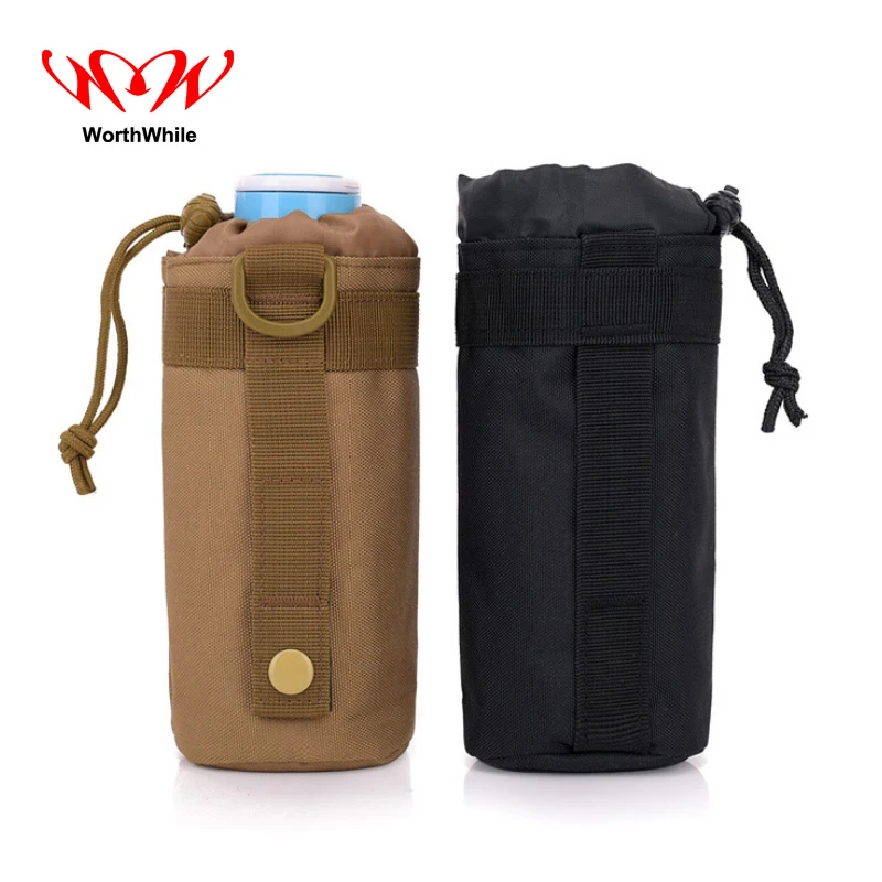 WorthWhile Camping Hiking Water Bottle Bag Outdoor Portable Tactical