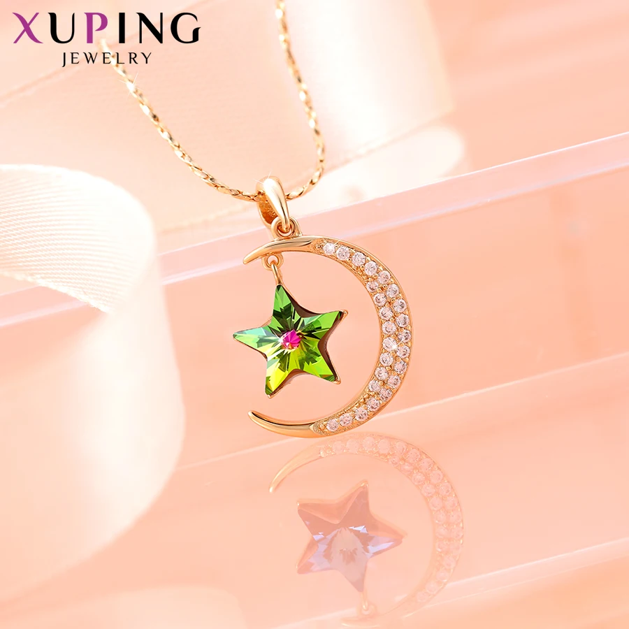 Подвески в форме звезды Xuping из кристаллов Swarovski изысканные ювелирные изделия вечерние подарки на день святого Валентина для дам M3/M4/M7/-30198