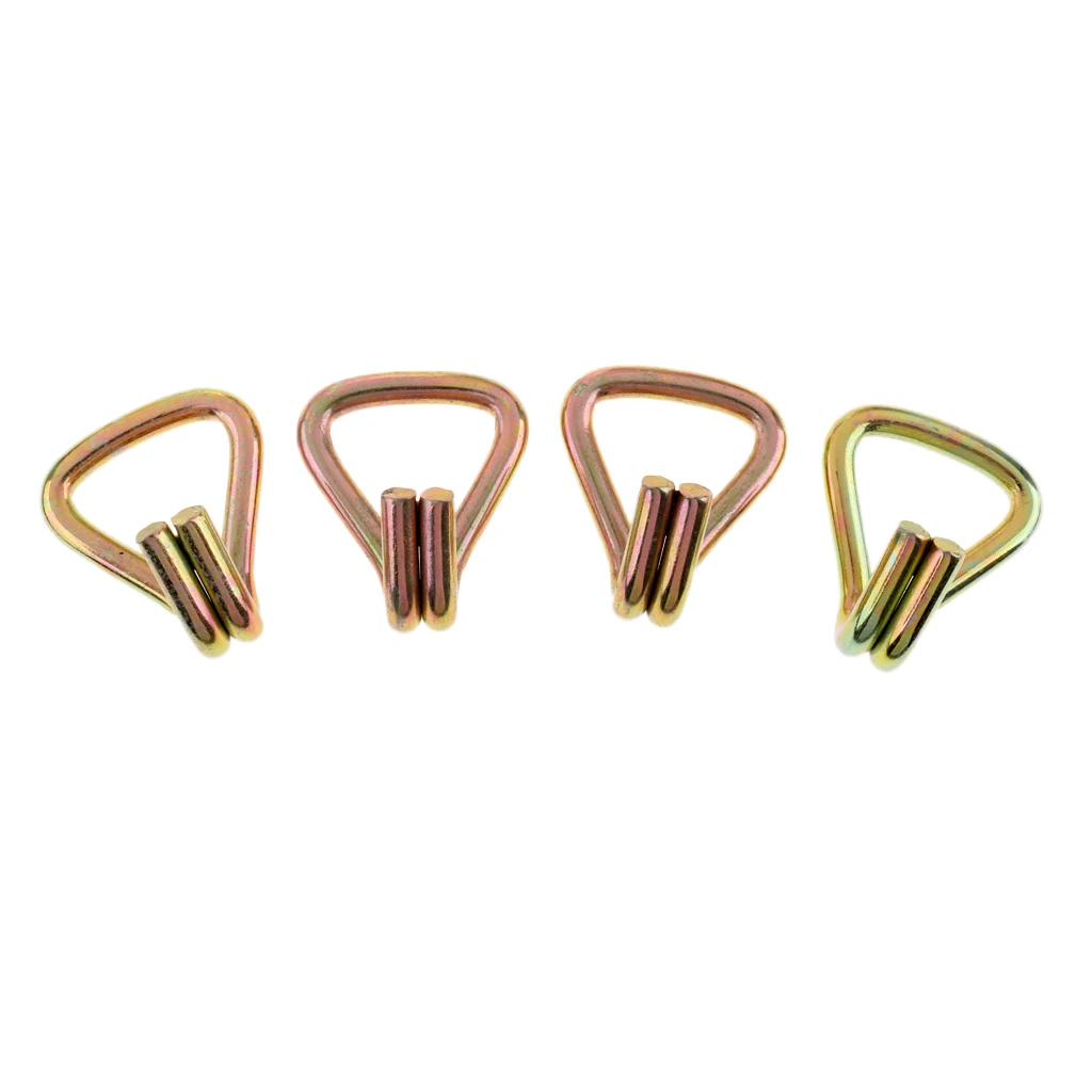 Pack of 8 Heavy Duty Ratchet Tie Down Webbing Strap Double J Hooks Trailer Tow Lashing Accessories for 1