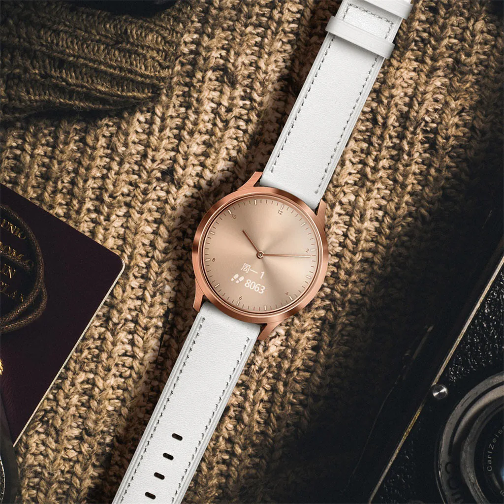 Для Garmin VIVOMOVE HR сменный Браслет наручных часов кожаный ремешок умные часы с ремнем браслет для ношения Аксессуары#626