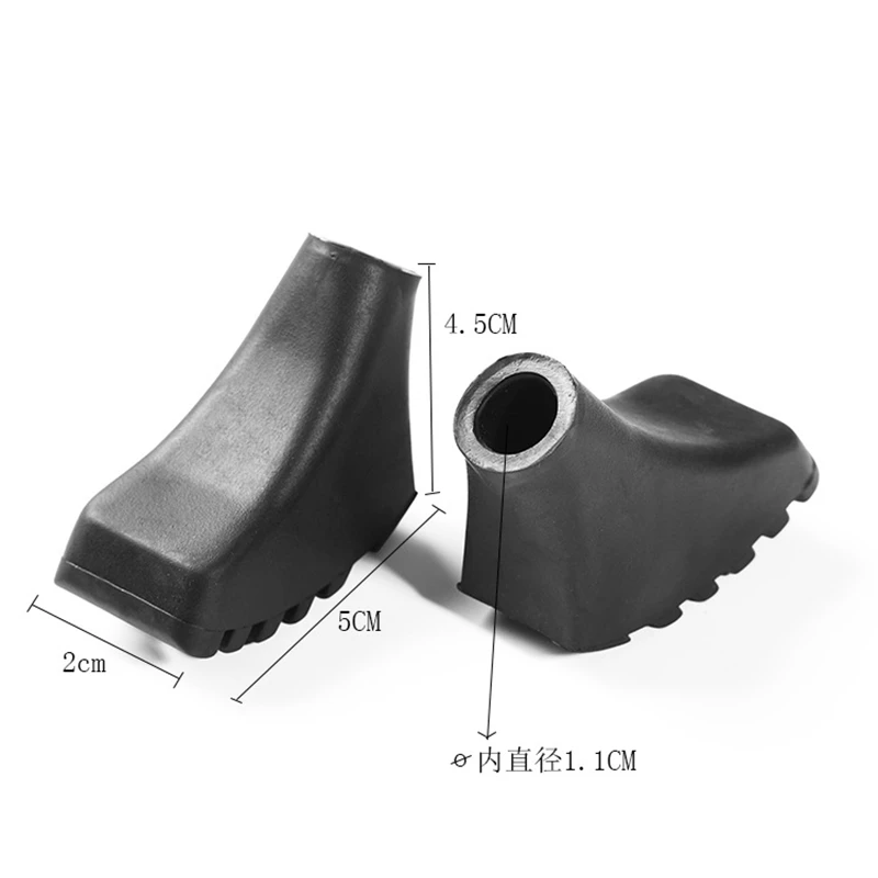 MyZyQg/2 шт./партия, универсальный тип обуви, Треккинговый коврик, противоскользящая головка, палка, набор, защитный резиновый рукав