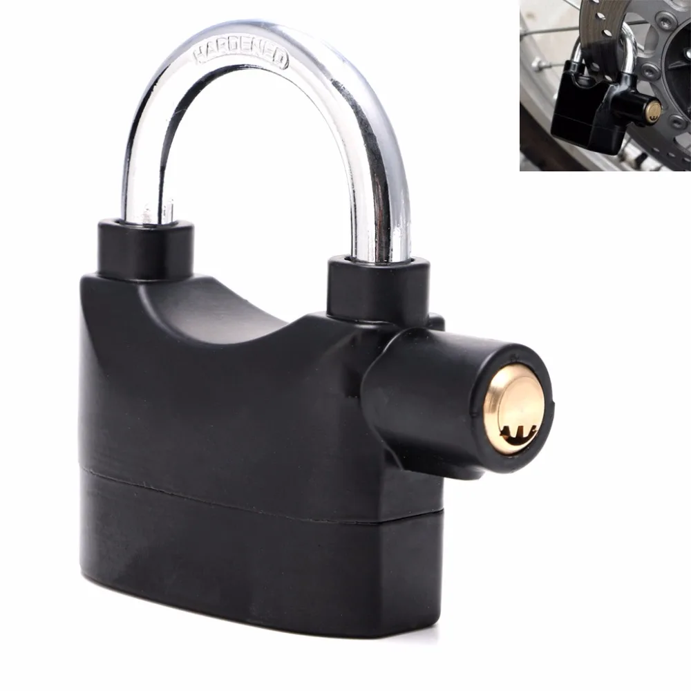 Водонепроницаемый замок сирена для мотоцикла велосипеда с коротким светом|lock for
