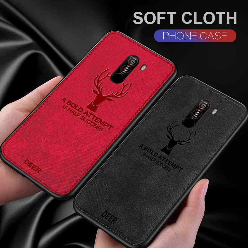 

For Xiaomi Redmi 7 Note 7 6 Pro 5A 5 Plus 6A Mi 9 SE Pocophone F1 Mi 8 Lite Mi5X Max 3 A1 A2 Lite Mix 3 2S Deer Cloth Cover Case