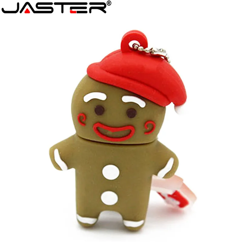 JASTER gingerbread Man USB флеш-накопитель, игрушечный мальчик, ручка-накопитель, мультяшная флешка, 4 ГБ, 8 ГБ, 16 ГБ, 32 ГБ, карта памяти, U диск, USB 2,0