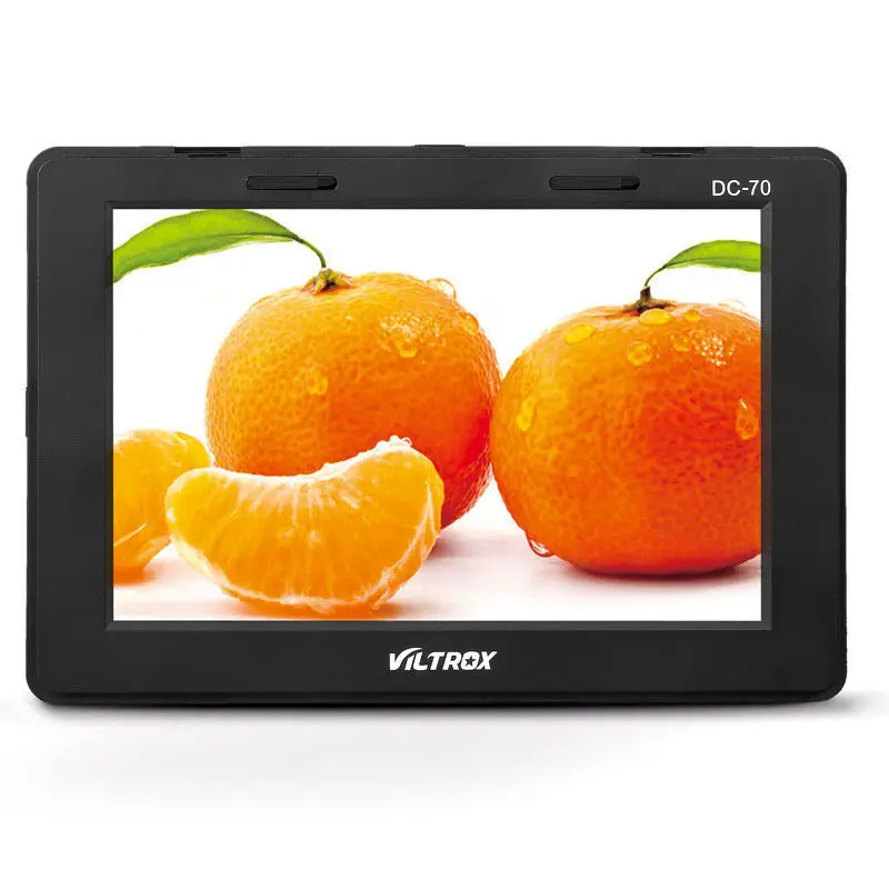 

Viltrox 7 ' DC-70 clip-on Color TFT LCD Monitor HDMI AV Input 1280*800 for DSLR Camera video