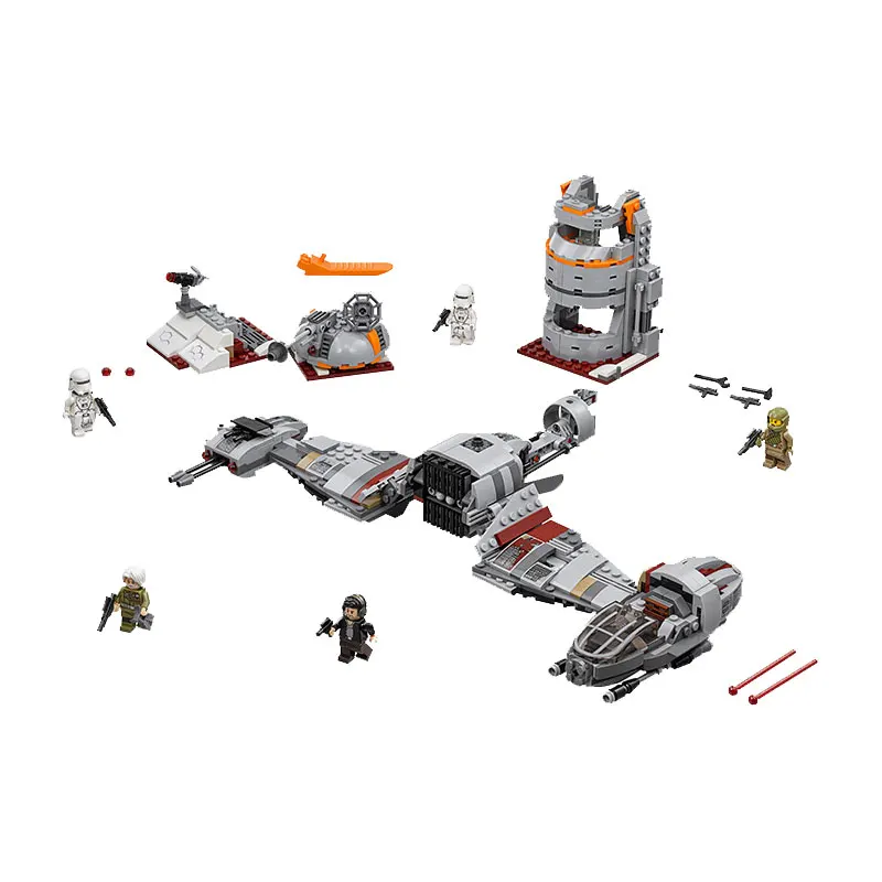 

Lepin 05141 836Pcs Star Last Jedi Defense of Crait Wars Compatible Star 75202 Building Blocks Wars For Children Gifts Toys