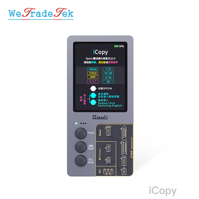 

Qianli iCopy Plus LCD Screen Original Color Repair Programmer for iPhone XR XSMAX XS 8P 8 7P 7 Vibration/Touch Repair