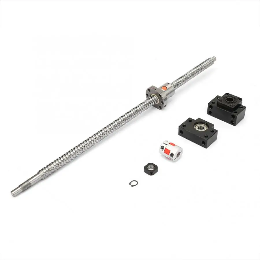 

Ball Screw Coupling 500mm Ball Screw Nut BK/BF12 Supporting Seat 6.35*10mm Coupling Set