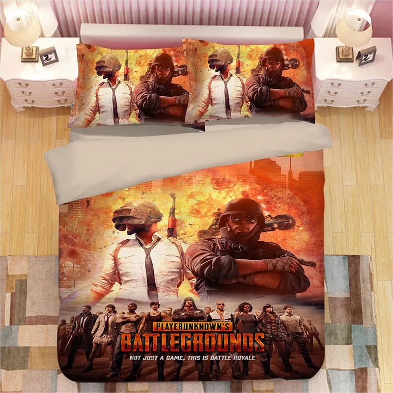 4 PLAYERUNKNOWN'S BATTLEGROUNDS 3D комплект постельного белья, пододеяльники, наволочки, одеяло, Комплект постельного белья s, постельное белье - Цвет: 4