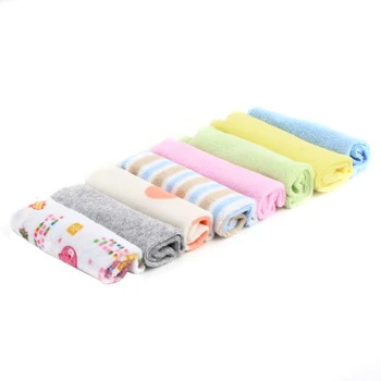 

8pcs/set Baby Towel Cotton Saliva Towel Nursing Towel Feeding Towel Wash Cloth Cute Baby Handkerchief Baby Washcloth