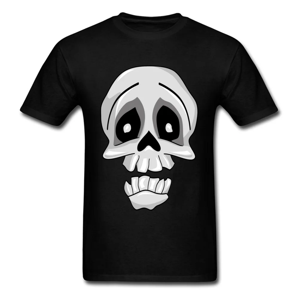 Funny Skeleton ostern Day 100% Cotton Fabric Round Collar Tops T Shirt Short Sleeve Printed On Top T-shirts Graphic T Shirts Funny Skeleton black