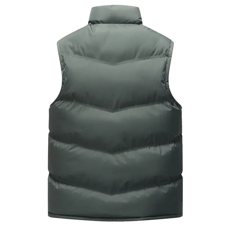 Vest Coat Men Winter Autumn Male Sleeveless Jacket Coat Top Keep Warm Thicken Padded Down Vest Men Muls Brand Cothing Plus Size 20