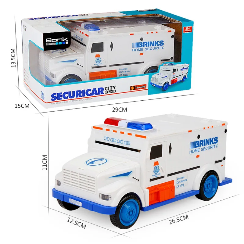 

Cash Truck Deposit Box ABS Plastic Unisex Funny Toy Money Boxes Children Learning & Education Vehicle Bank Savings Machine