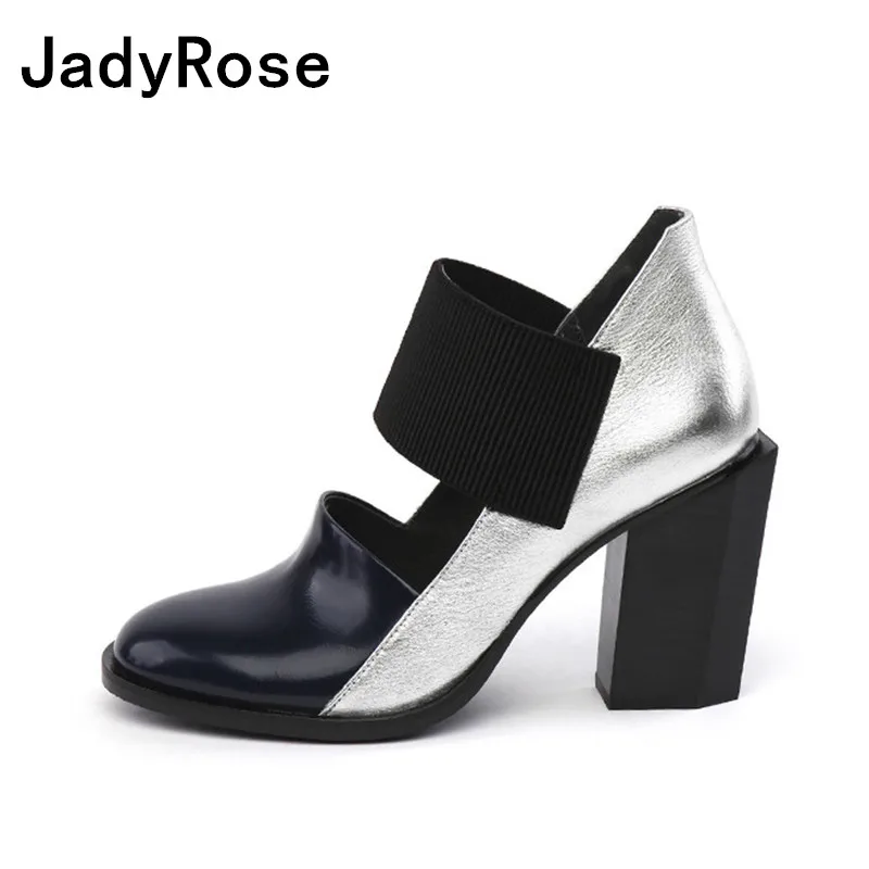 

Jadyrose women gladiator pumps round toe high heels shoes woman british fashion ankle boots fashion chaussure femme women shoes