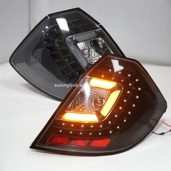 

For Honda Fit Jazz LED Tail Lamp hatchback 2009-2010 Black Bottom Clear Cover JY