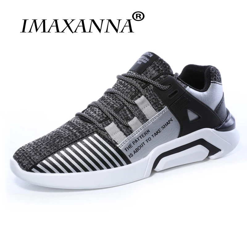 

IMAXANNA New Running Shoes For Men Sneakers Black White Male Sport Shoes Jogging Sneakers Male Cheap Athletic Trainers
