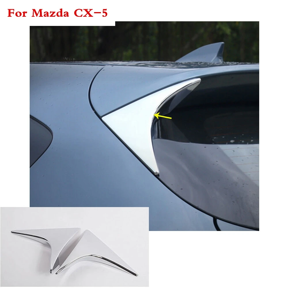 Для Mazda CX 5 CX5 2013 2014 2015 2016 популярный автомобильный хромированный задний спойлер из