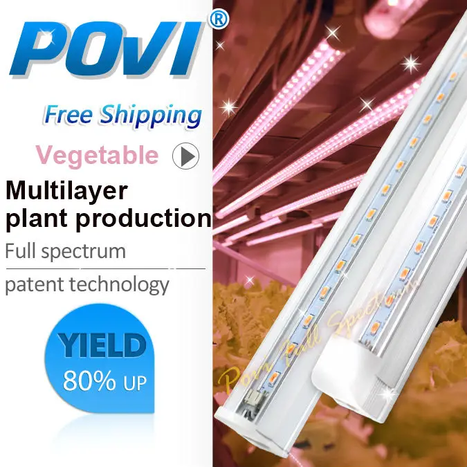 POVI Hydroponic font b LED b font Grow Light indoor planting and supplementary lighting for plants