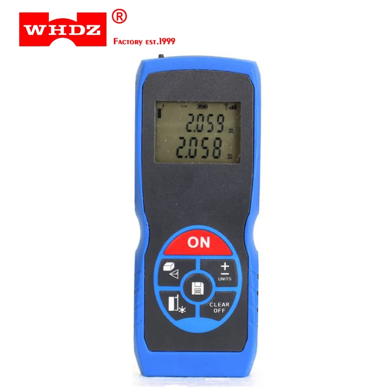

WHDZ LDM40Q Mini Rangefinder Laser Distance Meter 40M portable Distance/Area/Volume 30 Data Memories