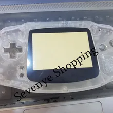 Ремонт Часть для Gameboy Advance GBA игровой консоли GBA Чехол прозрачный Цвет с резиновыми накладками