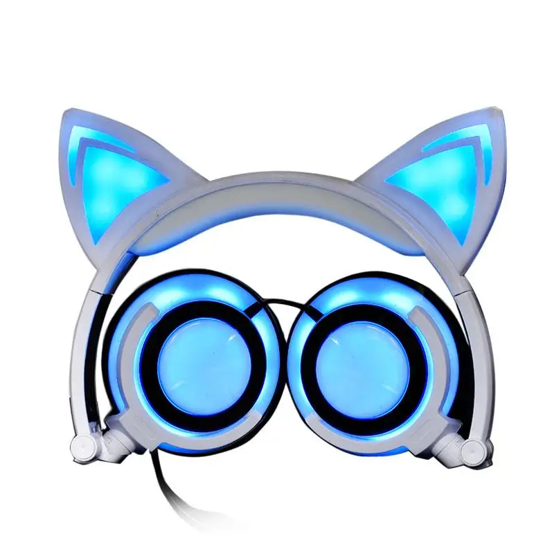 bilder für Casque Audio Klapp Headset LED-Licht-Spiel Kopfhörer Katze Ohr Musik große Kopfhörer für handy und Laptop für mädchen/kinder bilder für Casque Audio Klapp Headset LED-Licht-Spiel Kopfhörer Katze Ohr Musik große Kopfhörer für handy und Laptop für mädchen/kinder