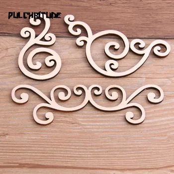 

6pcs Mix Lace Frame Wooden Pattern Scrapbooking Craft for Handmade Accessory Sewing Home Decoration DIY