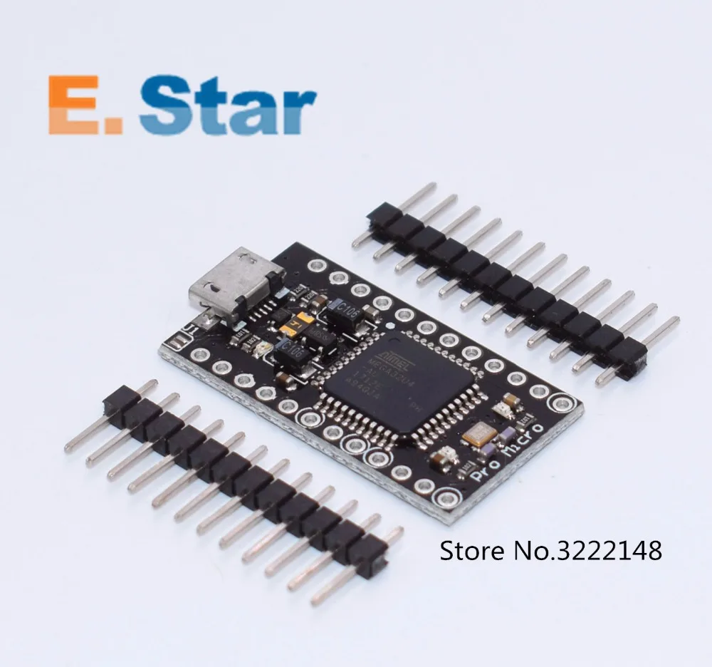 1 шт. nano с загрузчиком Pro Micro ATmega32U4 ATMEGA32U4-AU 5 в/16 мгц модуль контроллера hei