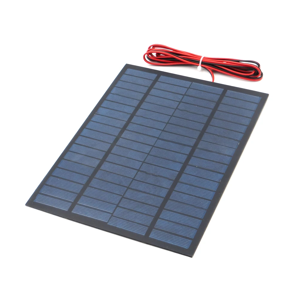 

1pc x 18V 278mA with 200cm extend wire Solar Panel Polycrystalline Silicon DIY Battery Charger Small Mini Solar Cell cable toy
