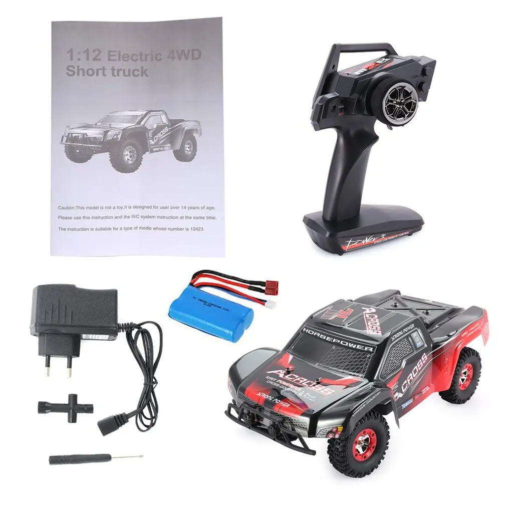 

Wltoys Buggy Vehicle12423 1/12 2.4G 4WD High speed Electric Brushed Short Course Off-Road RTR RC Car with LED Light