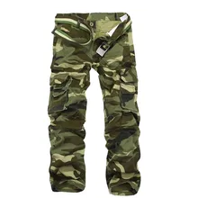 Для мужчин; стиль милитари камуфляжные брюки мужские осенние уличные брюки с несколькими карманами