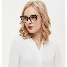 MINCL/Модные женские очки «кошачий глаз» оправа черные очки Женская рамка ретро женские очки брендовая дизайнерская новинка NX