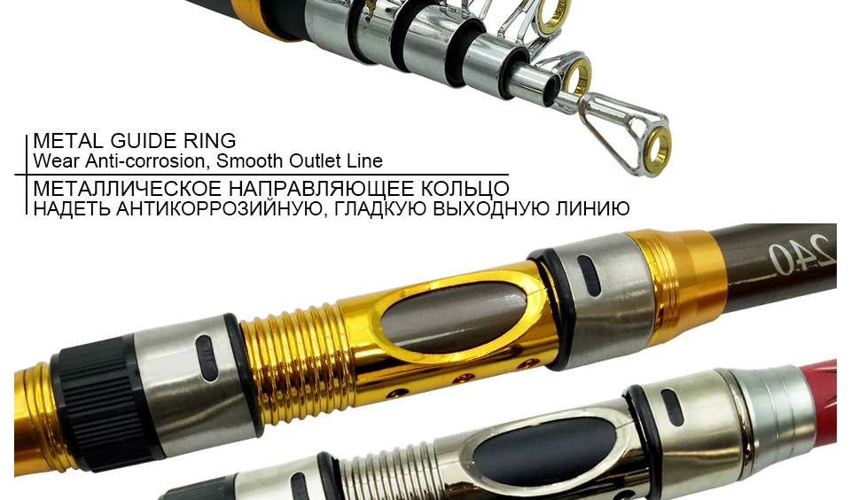 Carbon 2.1M 2.4M 2.7M 3.0M 3.6M Portable Telescopic Fishing Rod Spinning Hand Fishing Tackle Sea Rod Fishing tackle accessory_04