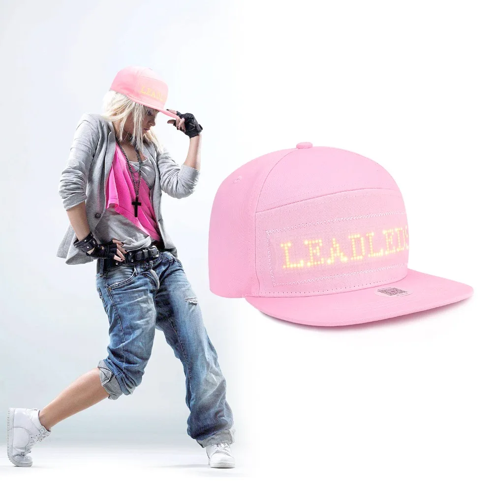 running hat with lights