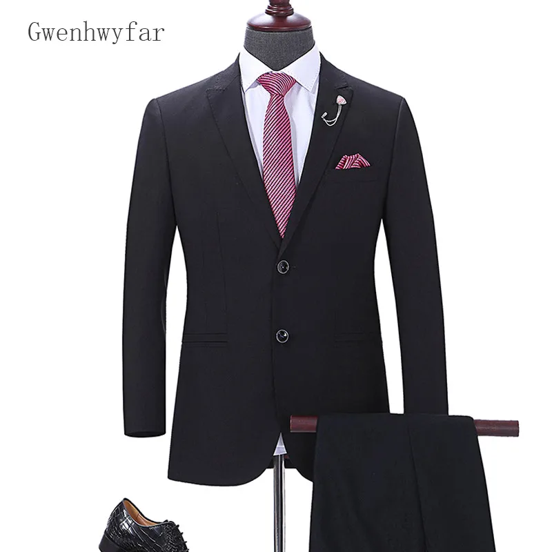 Gwenhwyfar 2018 Latest Designs Suit Men Set Classic Blazer Mens Suits