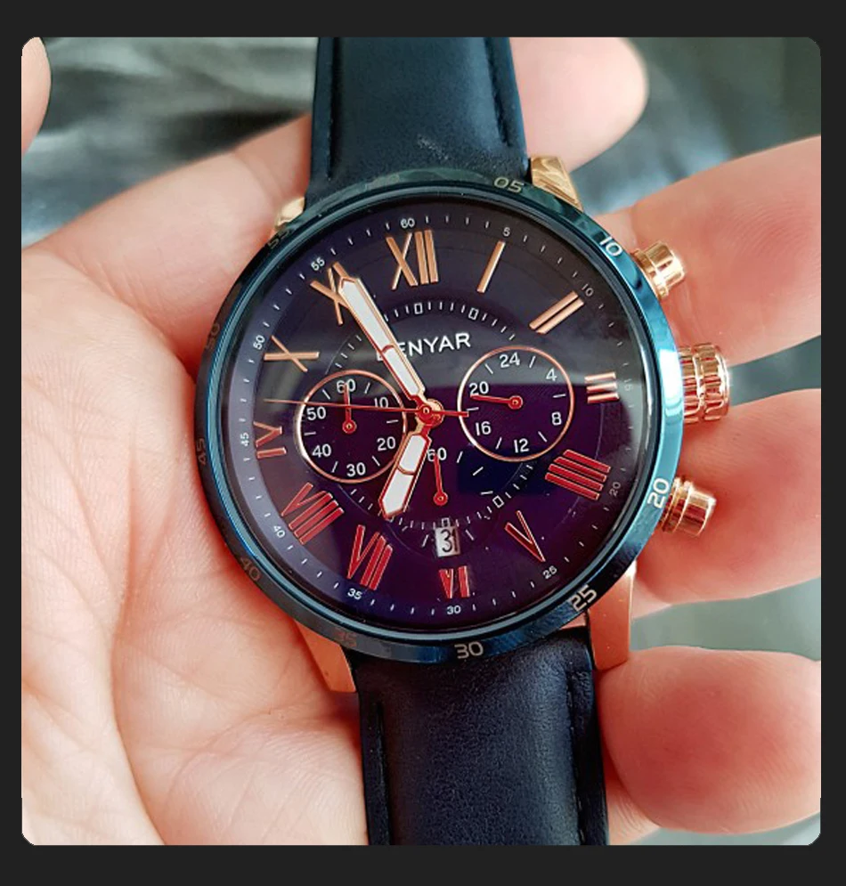 Reloj Hombre Топ бренд класса люкс BENYAR модный хронограф спортивные мужские часы военные кварцевые часы Relogio Masculino