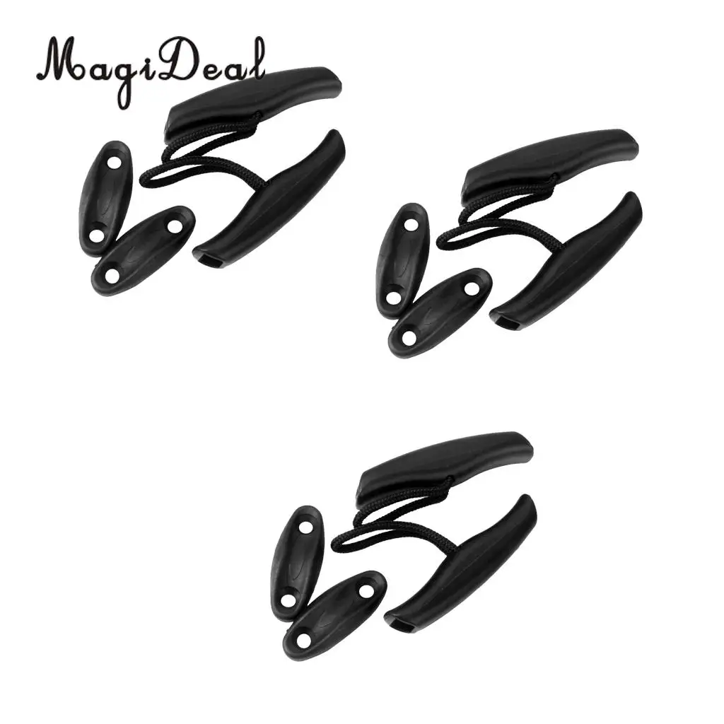 MagiDeal 6 Pieces Universal Canoe Kayak Boat Pull Toggle Handle with Cord & Buckle