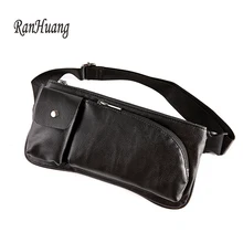 RanHuang Для мужчин из искусственной кожи поясная сумка на пояс мешочки для телефона сумка для путешествий поясная сумка мужской талии Для мужчин сумка кожа Чехол A1342