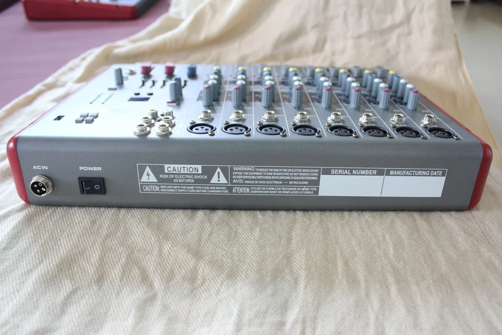 Профессиональный аудио Dj миксер 8 каналов Usb 4 Mono консоль 16dsp 48 В Phantom Power