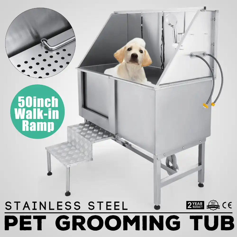 50 Professional Stainless Steel Pet Dog Grooming Bath Tub With