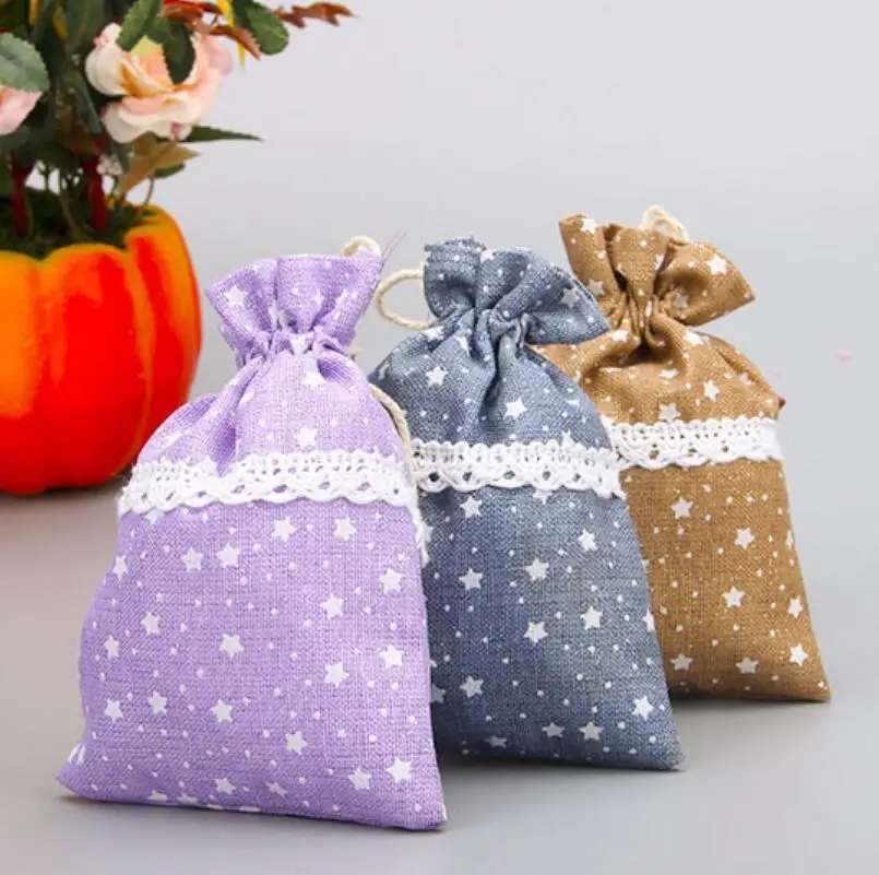 Высококлассная льняная ткань подарочный кисет для ювелирных изделий конфетная сумка Plaything маленькие товары сумочки для хранения со