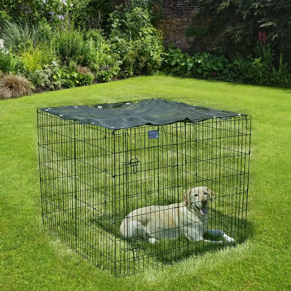 

Dog Crate Cage Cover Pet Sun Protection UV Resistant Outdoor Dog Kennel Shade Cover Durable Suitable For Outdoor Dog Fences