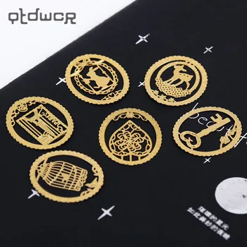 

1PC Kawaii Gold Metal Bookmark Fashion Birdcage Clips for Books Paper Creative Products Office Supplies