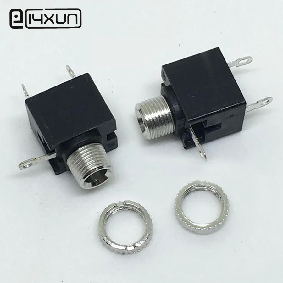 10Pcs 2.5mm Mono Female Audio Connector 3 Pin DIP Headphone Jack Socket