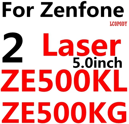 С уровнем твердости 9h закаленное стекло с округлыми рамками Asus zenfon 2 3 laser max ZE551ML ZC451CG A450CG A500CG ZE500KL ZE550KL ZC520TL z00ud zb552kl защитное стекло чехол - Цвет: for asus ze500kl