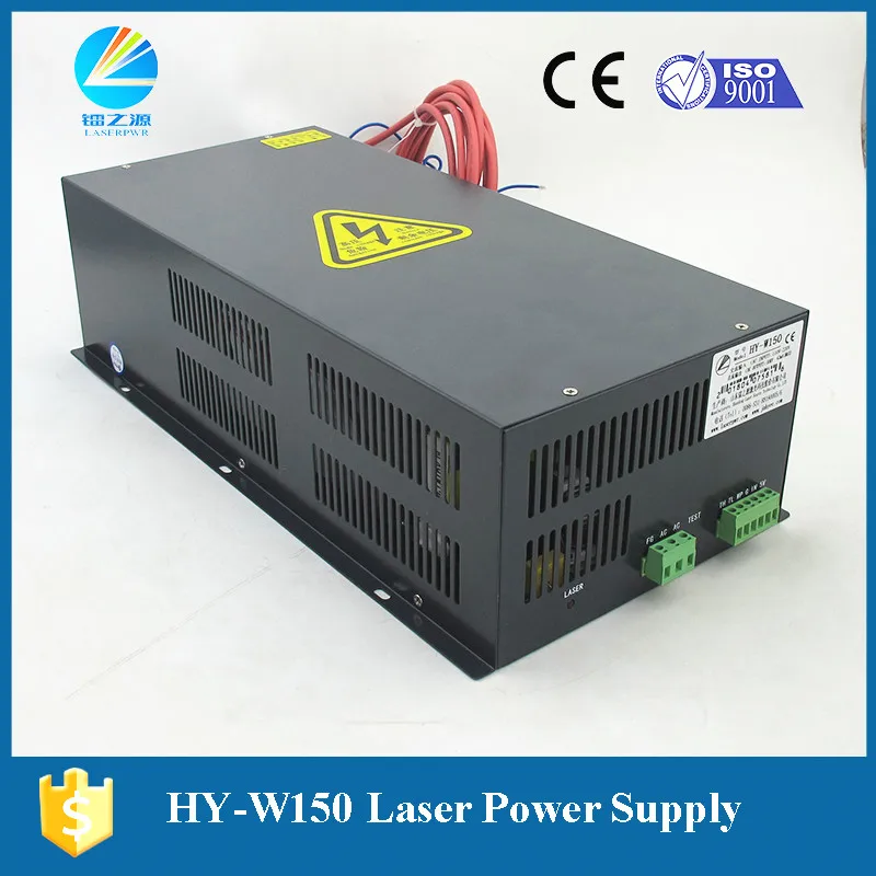 Working Stable 180watt CO2 Laser Power Supply HY W150 for AC110V to AC220V Metal Laser Cutter