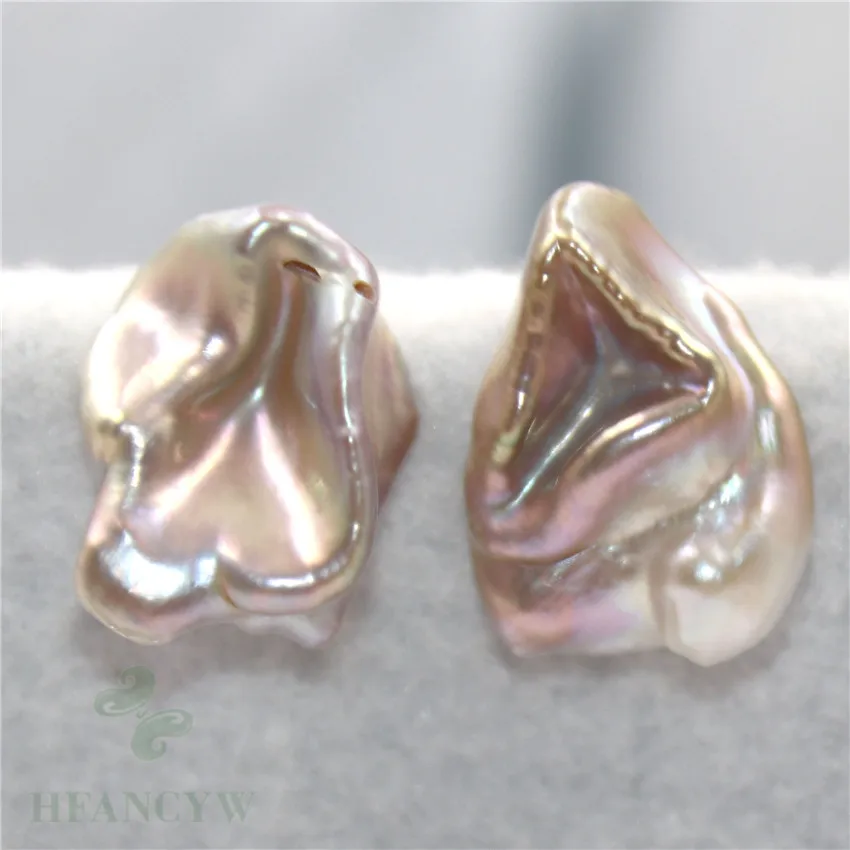 

15-19mm Multi-color Baroque Pearl Earrings Ear Stud Wedding AAA Luxury Irregular Gift Aurora Classic Mesmerizing Cultured